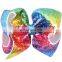 8inch Big Sequin Hair Bows Sparkly Rainbow Hair Bows Clips Jojo Bow