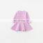 2020 children's clothing autumn cotton girls dress ruffled long-sleeved bottoming children's skirt