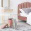 Reatai high quality customized velvet fabric indoor metal seat bench sofa