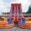 Dual Lane Inflatable Fire and Ice Water Slide Commercial
