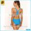 MOQ 100 Custom Sky Blue Sexy One Piece Swimwear Wholesale Swimwear