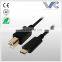 USB 3.0 Type C Male to B/M Cable, nickel plated connectors, black molding