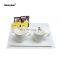 double layer white electric water kettle tray set for hotel room / hotel appliance