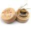 latest fashion eco-friendly round shape wood ring box packaging