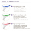 LED Photon Therapy Facial Neck Massager Wrinkle Removal 3 Colors LED Photon Therapy Neck Beauty Multifunctional Instrument