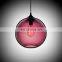 Tonghua Modern Glass Pendant Light Round Color Lamp Shell Home Decor LED Edison Bulb Hanging Chandelier