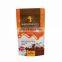 100G 250G 500G Mylar Resealable Stand Up Pouch Matte White Package Coffee Bags With Zipper