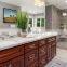 classic cherry wood custom kitchen cabinets modular marble counter kitchen hanging cabinet