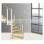 China Factory Supplier Curved Shape Steel Bar Spiral Stair Railing Design / Villa Indoor stairs iron Used Spiral Staircase