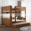 High quality modern kids room furniture wooden kids' bunk bed children beds with storage