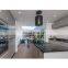 new custom commercial black hanging wall cupboard led light kitchen cabinet