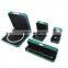 Custom logo dark green pu leather jewelry box bangle box