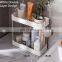 Plastic Removable Bathroom Kitchen Storage Rack with Hook 2-Tier Plastic Storage Shelf Rack