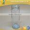 100ml round glass bottle with black lid