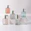Fancy hot sale solid bathroom commercial liquid hand glass soap dispenser bottle