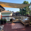 6m*6m*6m high quality polyester shade cloth /sail commercial vinyl shade polyester waterproof sail