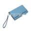 New design ladies leather rivet wallet wristlet wallet leather women short wallet