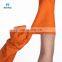 Morden Style Hotsale Waterproof Long Sleeve Orange Household Gardening Laundry Kitchen Dish Washing Clean Rubber Gloves