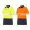 Custom logo hi vis yellow safety polo shirts wholesale workwear uniform work safety shirt