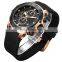 2018  luxury mens sports digital watch stainless steel back multifunction watch with water resistant