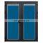 USA Standard thermal insulation Aluminum Double Pane French Louver Door with blinds glass Exterior Used