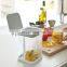 In Stock Desktop Mini Trash Can Flip Iron Garbage Bag Holder Home Kitchen Countertop Office Dining Table Storage Basket