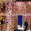 Artificial decorative green wall with flower on sale,artificial flower wall on sale