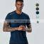 In Stock Plus Size Mens Gym Short Sleeve Breathable Shirts New Arrival Print Sports Tops