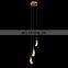 Modern large ceiling round luxury natural stone rocks quartz crystal chandelier