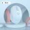 Desk Mini Mute 2.4GHz Wireless Rechargeable Noiseless Mouse Adjustable 1600 DPI Colorful Mouse Comfortable Handed Mouse