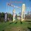 Combo Flag Pole：Sharkfin Teardrop Feather Rectangle Flag Stand Versatile Advertising Display for Events & Promotions
