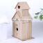 wholesale new unfinished 3 layers wooden bird cage