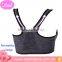 New Style Front Zipper Nylon Cotton Training Sportswear Bra