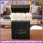 Custom printed design cardboard rose shipping boxes with ribbon hands