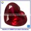 Created heart shape 5# red ruby Corundum