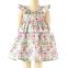 2016 New arrival summer boutique children dress wholesale flower new model girl dress for frock design kid dress (ulik-GD124)