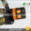JF ABS Focused light T6 led zoomable head flashlight