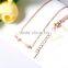 Trendy Gold Plated Sterling Silver Women Simple Arrow Pendants Necklaces