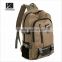 Canvas school laptop backpack simple light travelling backpack