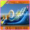 2016 giant outdoor sports for kids in summer inflatable plastic dry slide