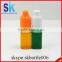 10ml square clear PET plastic bottle child tamperproof cap with press in tip