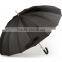 black high quality aluminum straight umbrellas