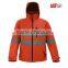 High-Vis PTFE Waterproof and breathable hoodie parka with padding coat
