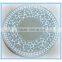Silvery Frame with Golden Lace Mosaic Frame MDF Handmade Beveled Glass Mirror Mosaic Tile