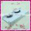 Wispy human hair strip false eyelashes