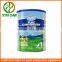 Round baby milk powder tin can with easy open