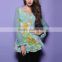printed round neck various colors long sleeve pretty women tops