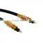 Gold connector Digital Fiber Optical Toslink Audio cable