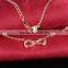 Wholesale Indian Jewelry Women Rose Gold Inifinity Back Necklace
