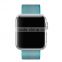 Nylon with Genuine Leather Sport Replacement Strap Wrist Band with Metal Adapter for apple watch